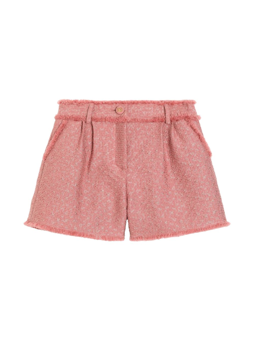 Dolce & Gabbana Kids tweed shorts - Pink