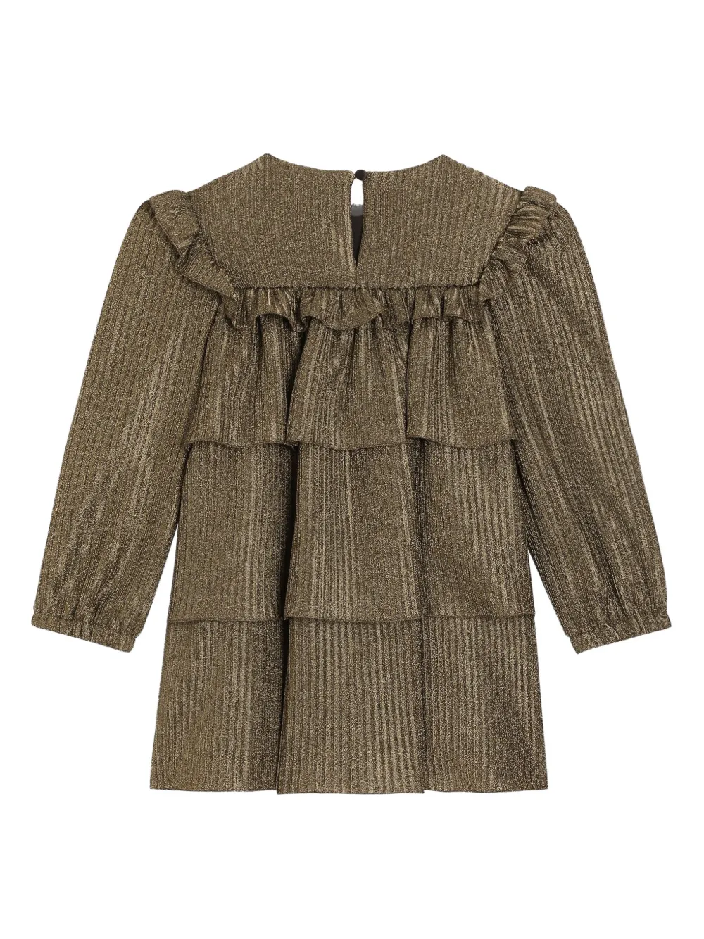 Dolce & Gabbana Kids Gelamineerde jurk Goud