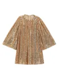 Dolce & Gabbana Kids sequin-embellished dress - Gold