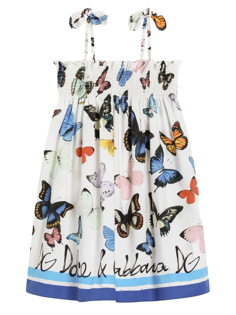 Image 1 of Dolce & Gabbana Kids butterfly-print dress