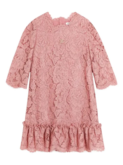 Dolce & Gabbana Kids corded-lace dress