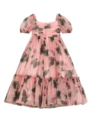 DOLCE&GABBANA ドルガバ キッズ ワンピース レッド Aライン