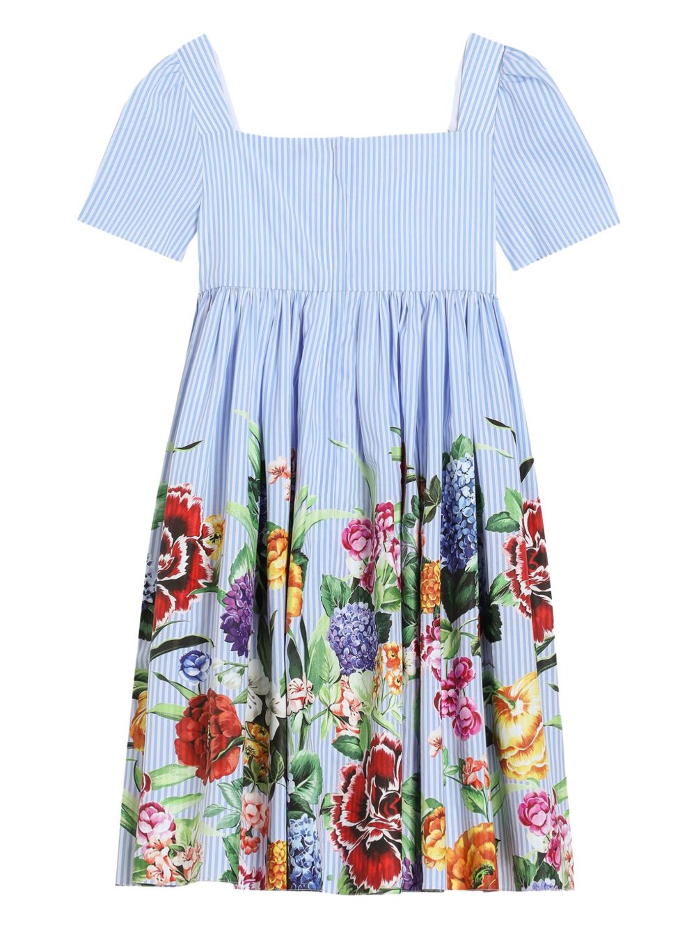 Dolce & Gabbana Kids Gestreepte jurk - Blauw