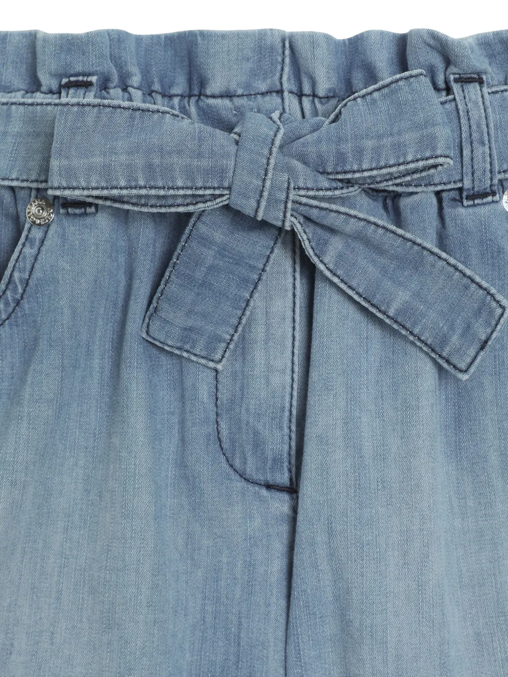Dolce & Gabbana Kids Spijkershorts met logo-applicatie Blauw