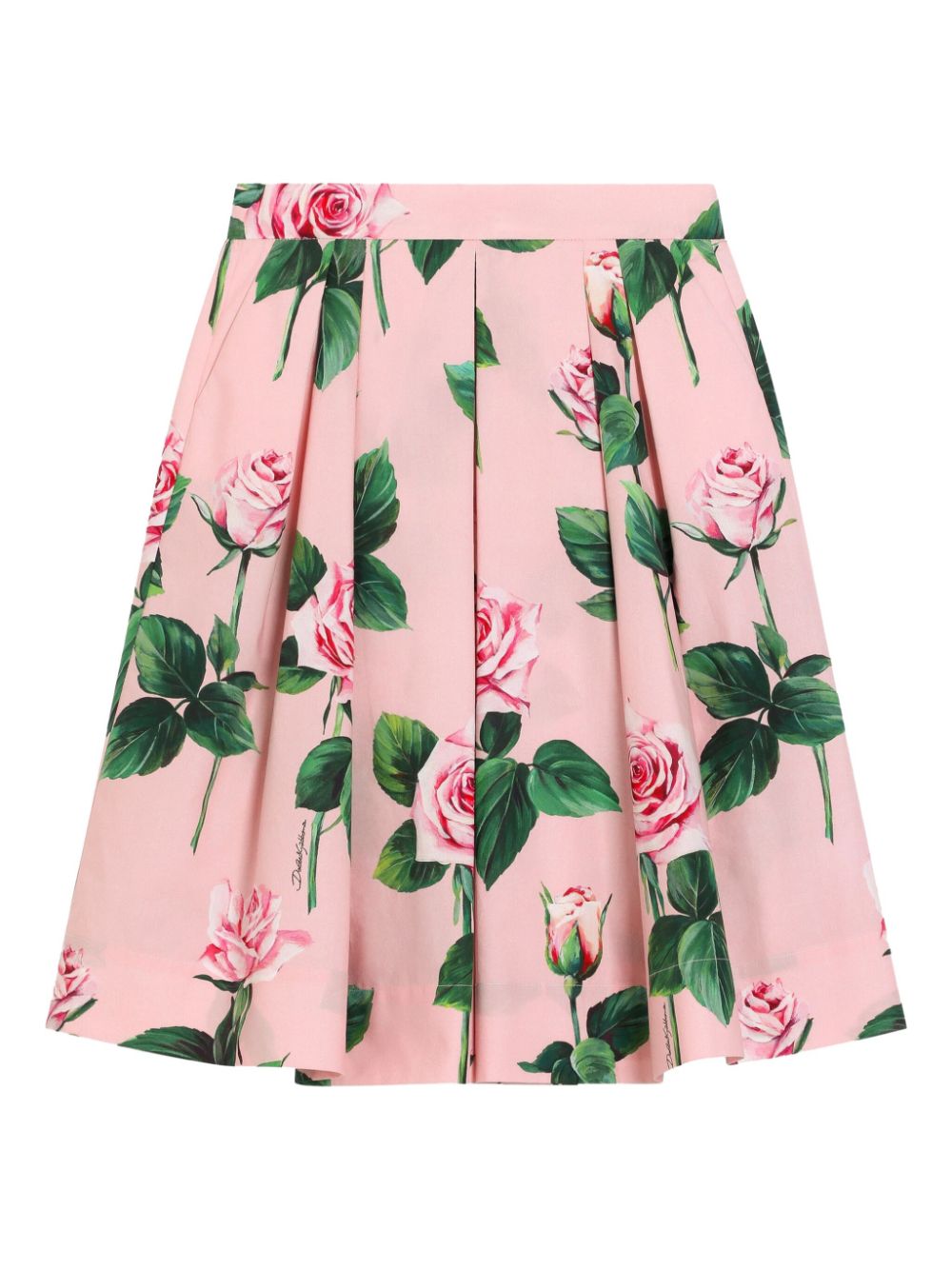 Dolce & Gabbana Kids floral-print skirt - Pink