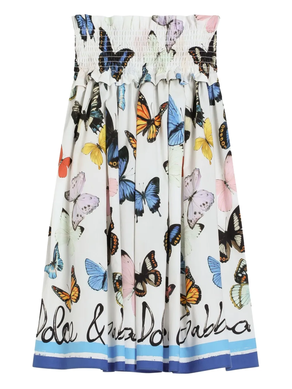 Dolce & Gabbana Kids Midi-rok met print Wit