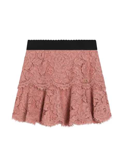 Dolce & Gabbana Kids lace mini skirt