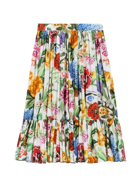 Dolce & Gabbana Kids floral-print skirt