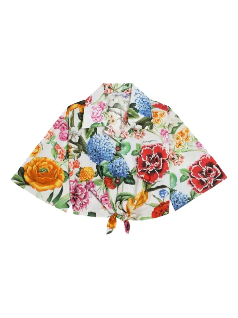 Dolce & Gabbana Kids floral-print shirt
