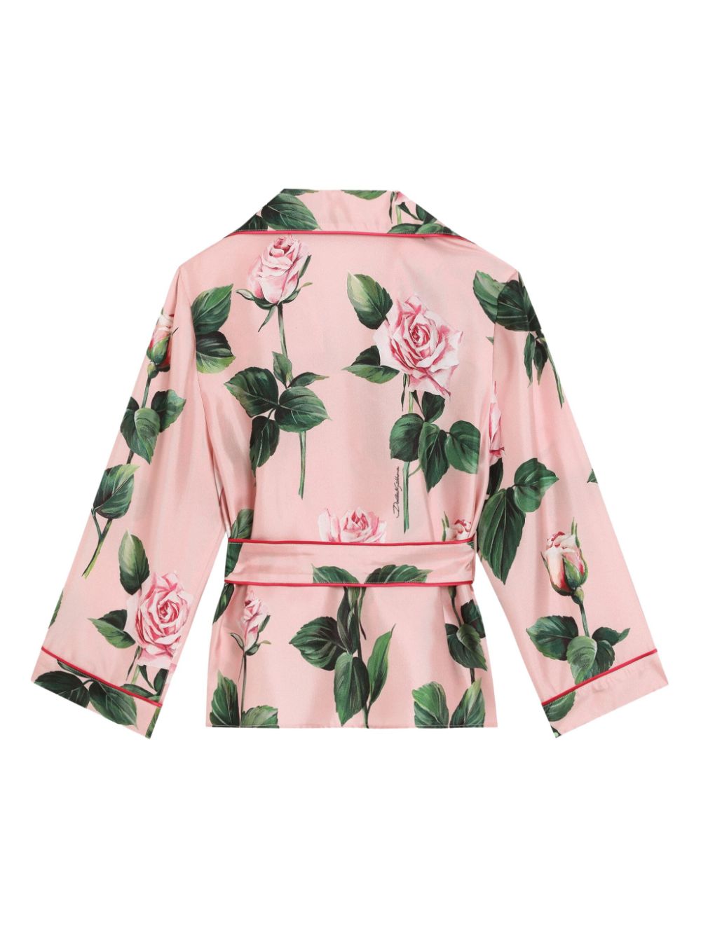 Dolce & Gabbana Kids Shirt met bloemenprint - Roze