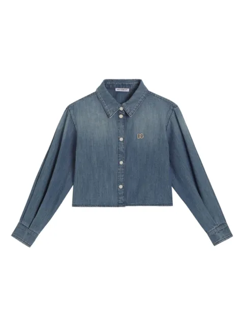 Dolce & Gabbana Kids Klassisches Jeanshemd