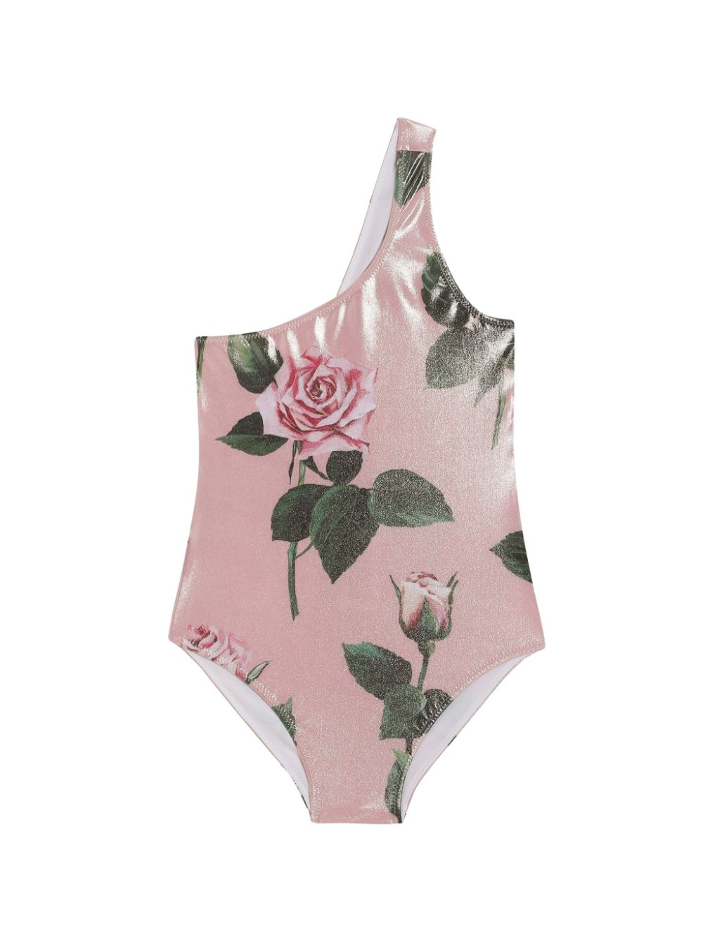 Dolce & Gabbana Kids Badpak met bloe print Roze