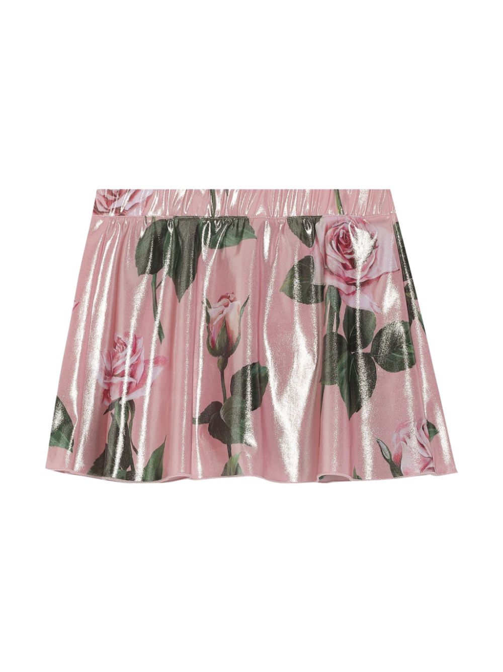 Dolce & Gabbana Kids floral-print skirt - Pink