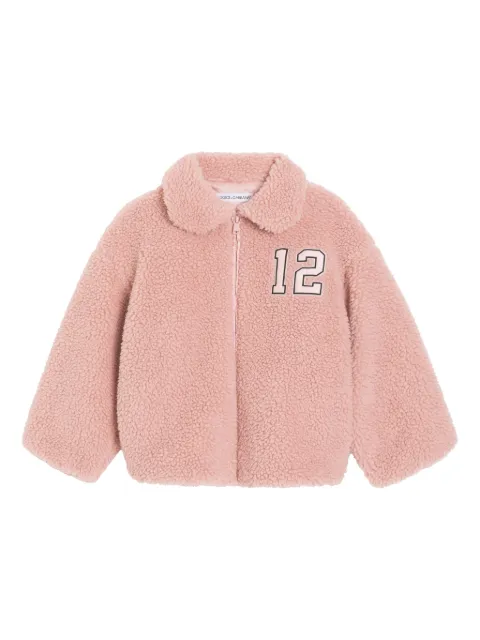 Dolce & Gabbana Kids logo-patch coat