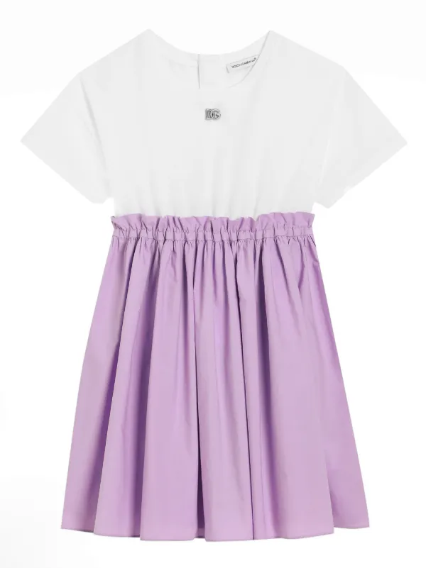 d&g pink dress Women's clothing: t-shirts, dresses sized kicks and sliders Dolce & Gabbana Kids DG-plaque