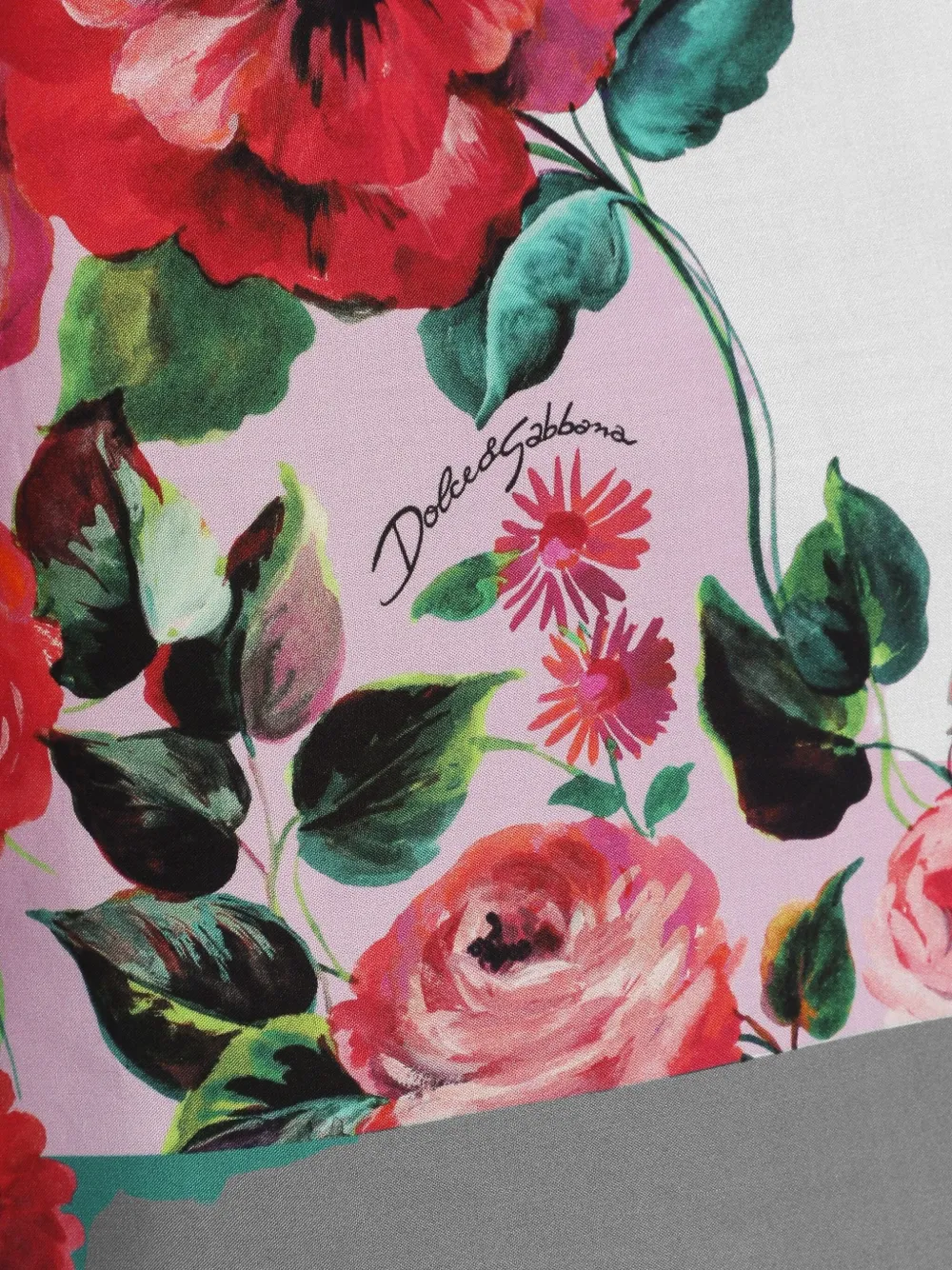 Dolce & Gabbana Kids Jurk met bloemenprint Wit