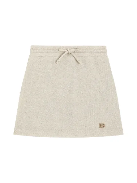 Dolce & Gabbana Kids falda con aplique del logo