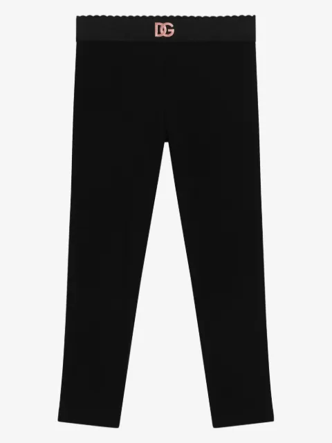 Dolce & Gabbana Kids logo-waistband leggings