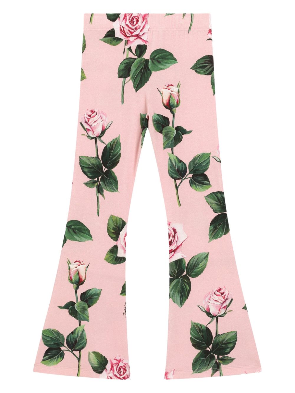 Dolce & Gabbana Kids Broek met bloemenprint - Roze