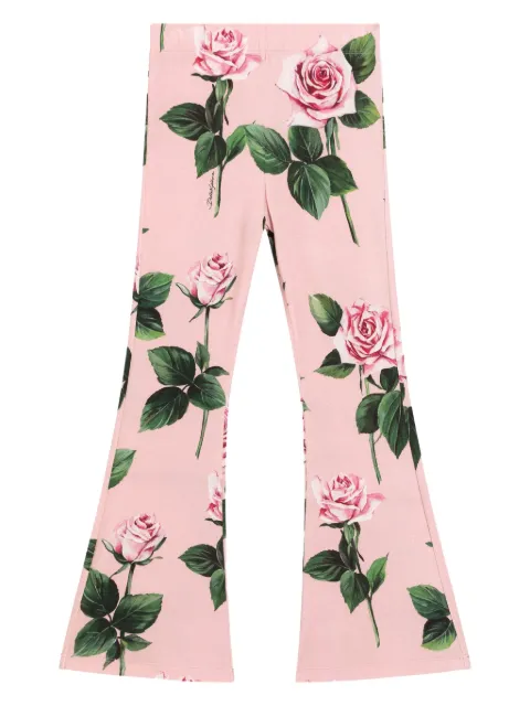 Dolce & Gabbana Kids floral-print trousers