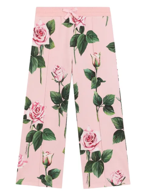 Dolce & Gabbana Kids floral-print trousers