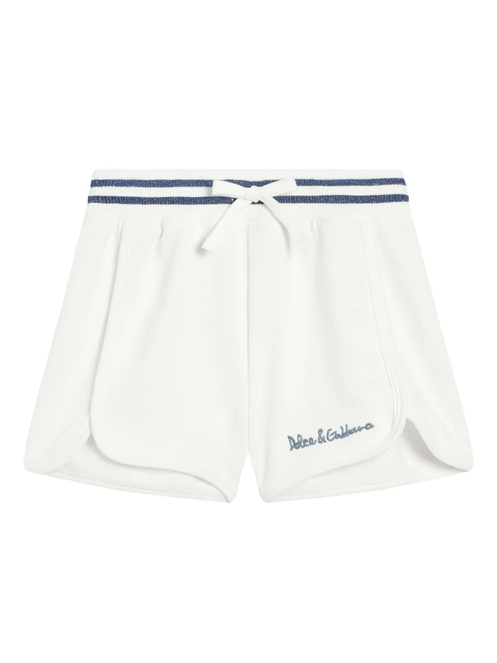 Dolce & Gabbana Kids Katoenen shorts Wit