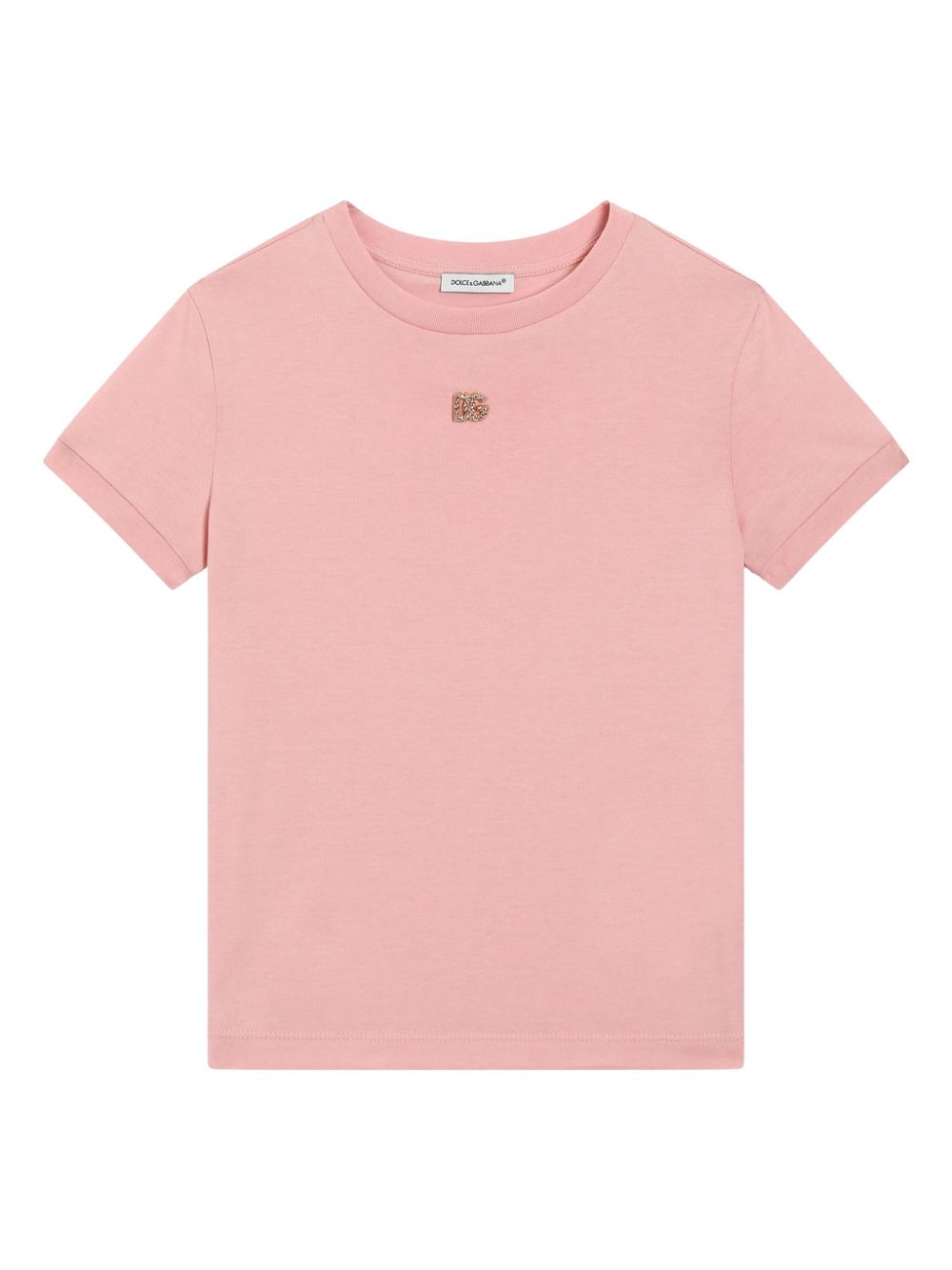 Dolce & Gabbana Kids DG-logo jersey T-shirt - Pink