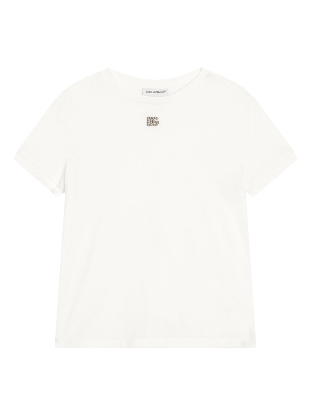 Dolce & Gabbana Kids T-shirt met logo Wit