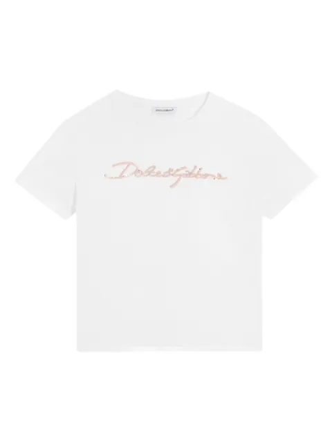 Dolce & Gabbana Kids logo-embellished T-shirt