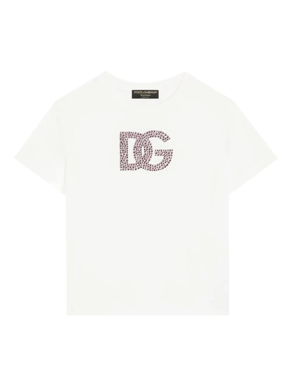 Dolce & Gabbana Kids T-shirt met logopatch Wit