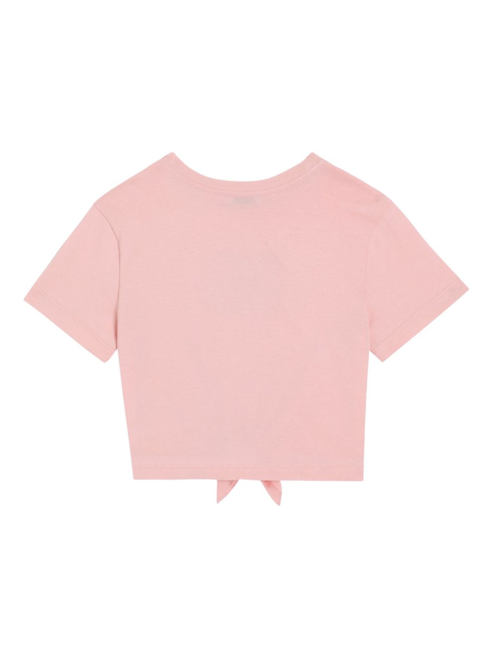 Dolce & Gabbana Kids Geknoopt T-shirt - Roze