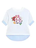 Dolce & Gabbana Kids patchwork T-shirt - White