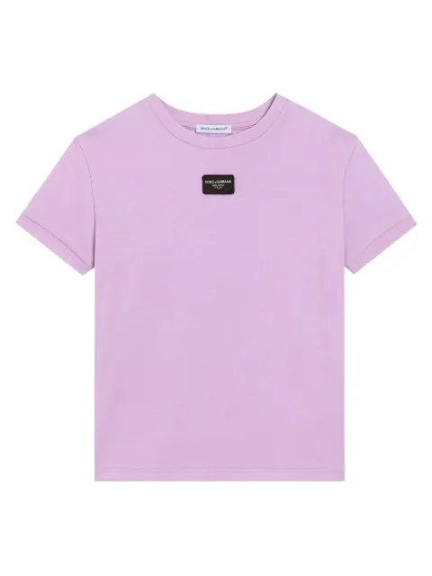 Dolce & Gabbana Kids logo-appliqué T-shirt