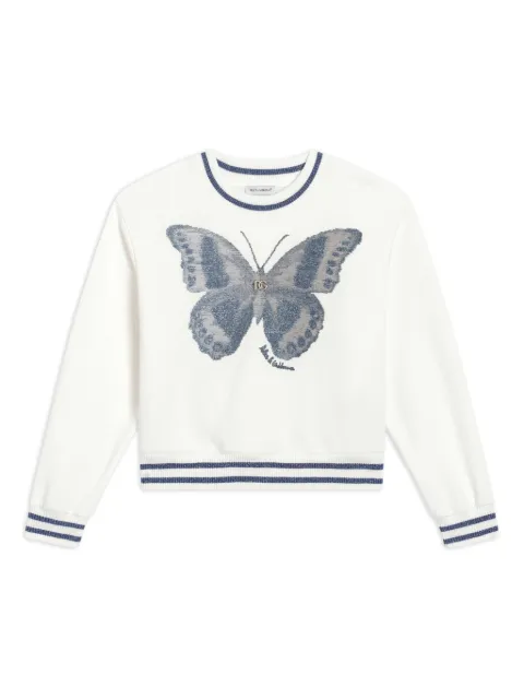 Dolce & Gabbana Kids butterfly-motif sweatshirt