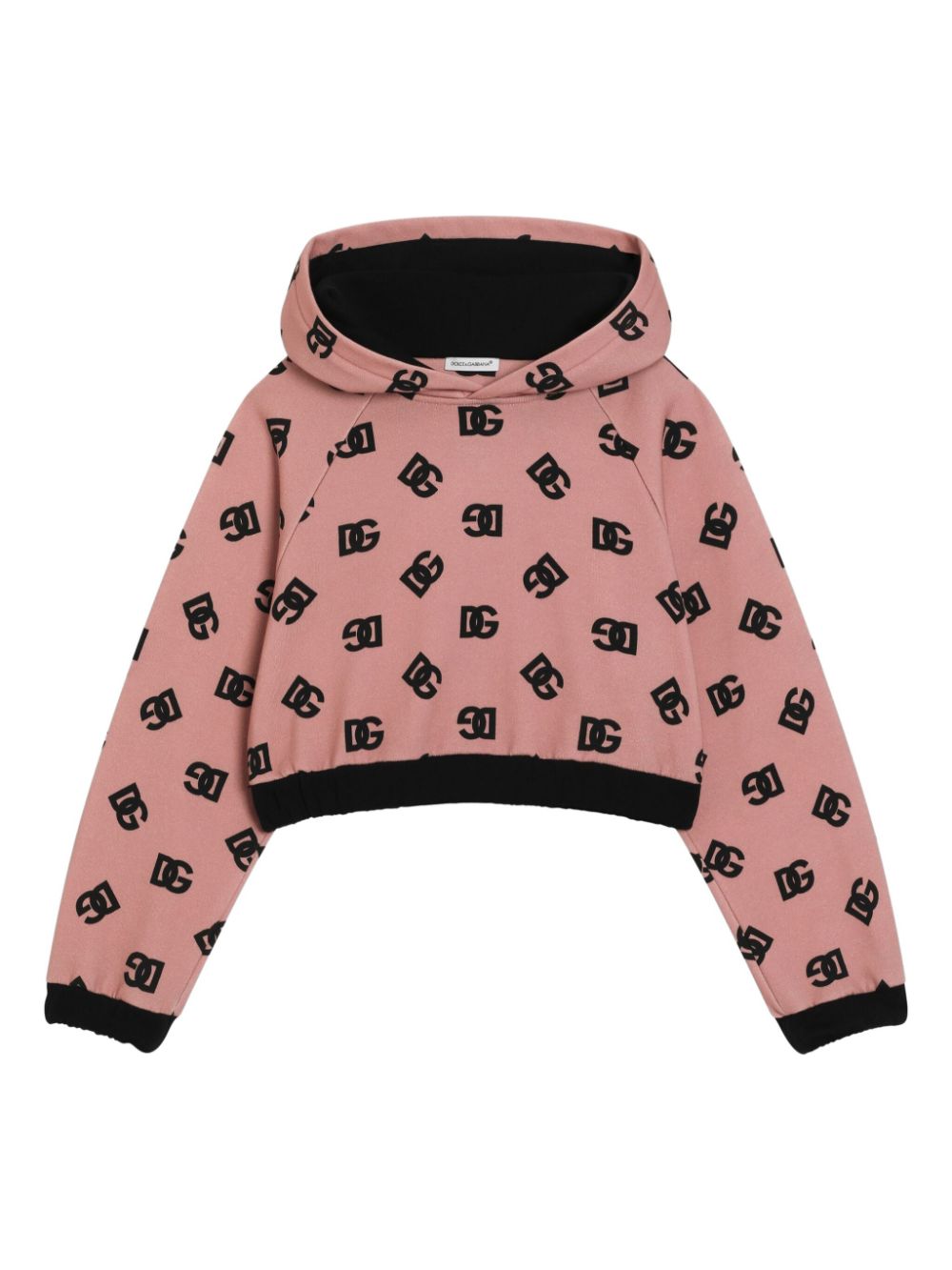 Dolce & Gabbana Kids Hoodie met logodetail Roze