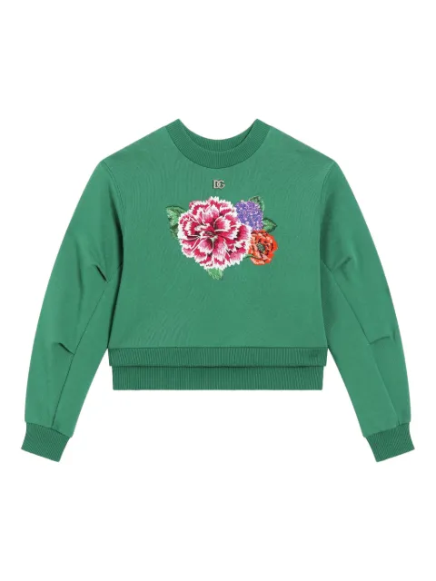 Dolce & Gabbana Kids floral-print sweatshirt