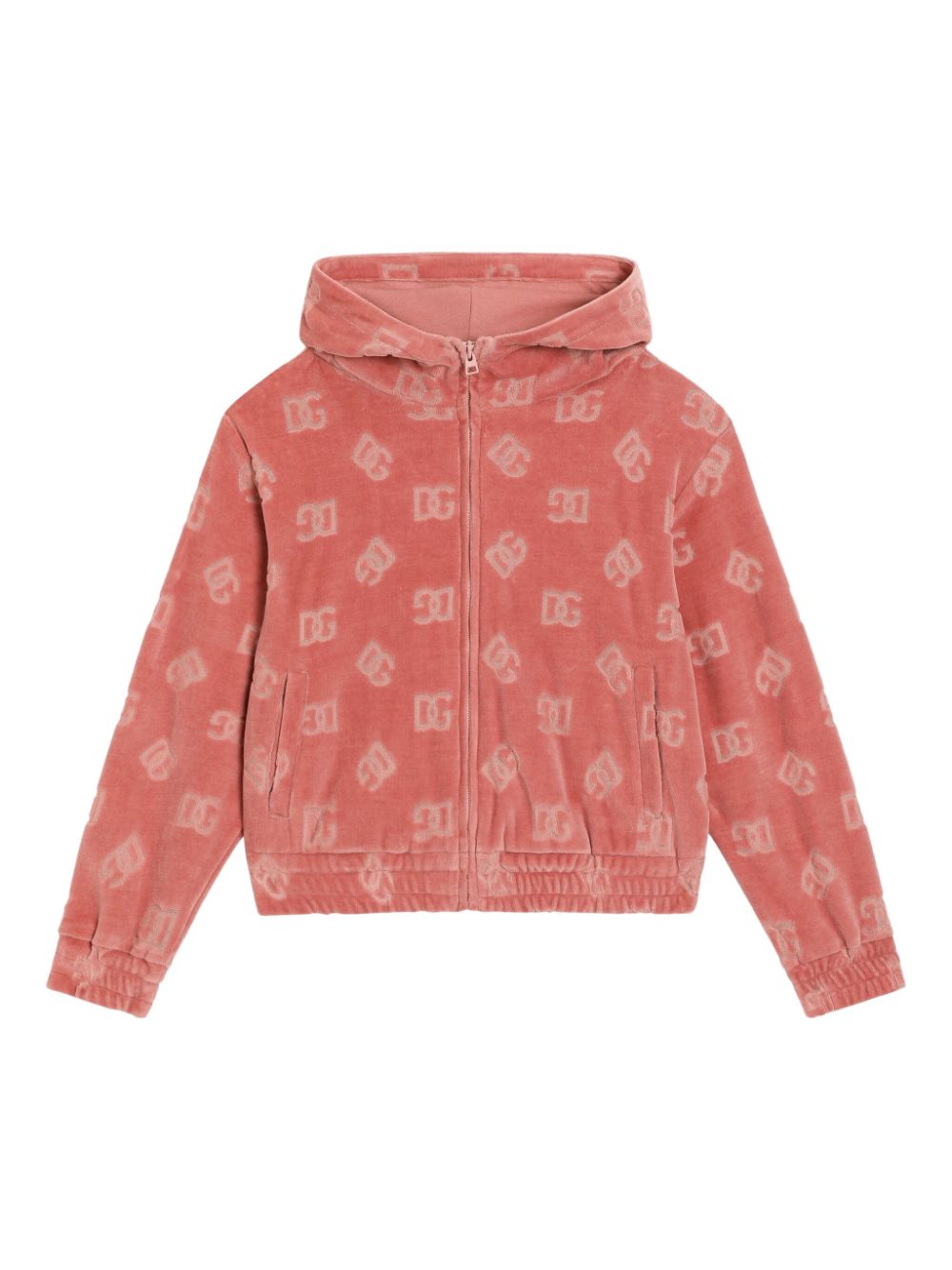 Dolce & Gabbana Kids Hoodie met logodetail Roze