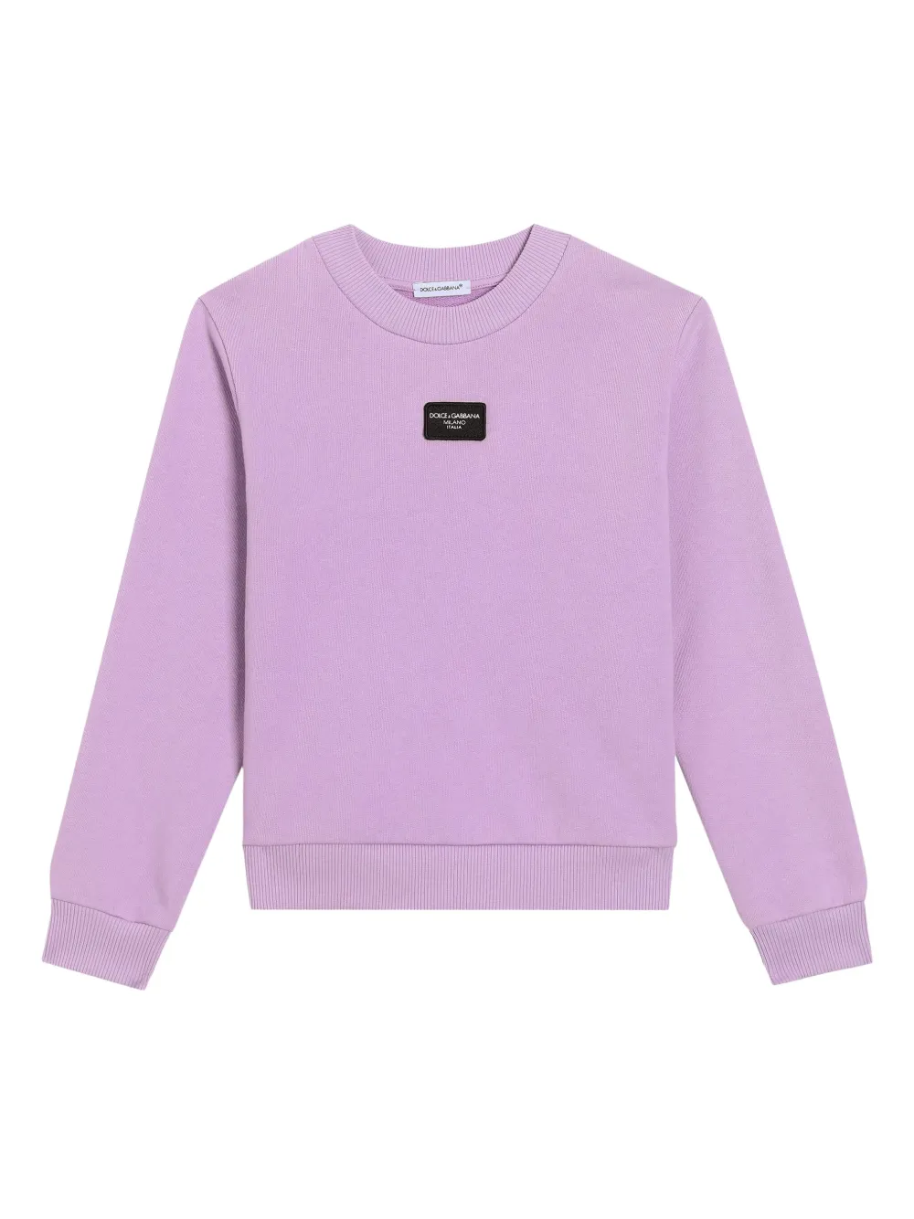 Dolce & Gabbana Kids Jersey sweater met logolabel Paars