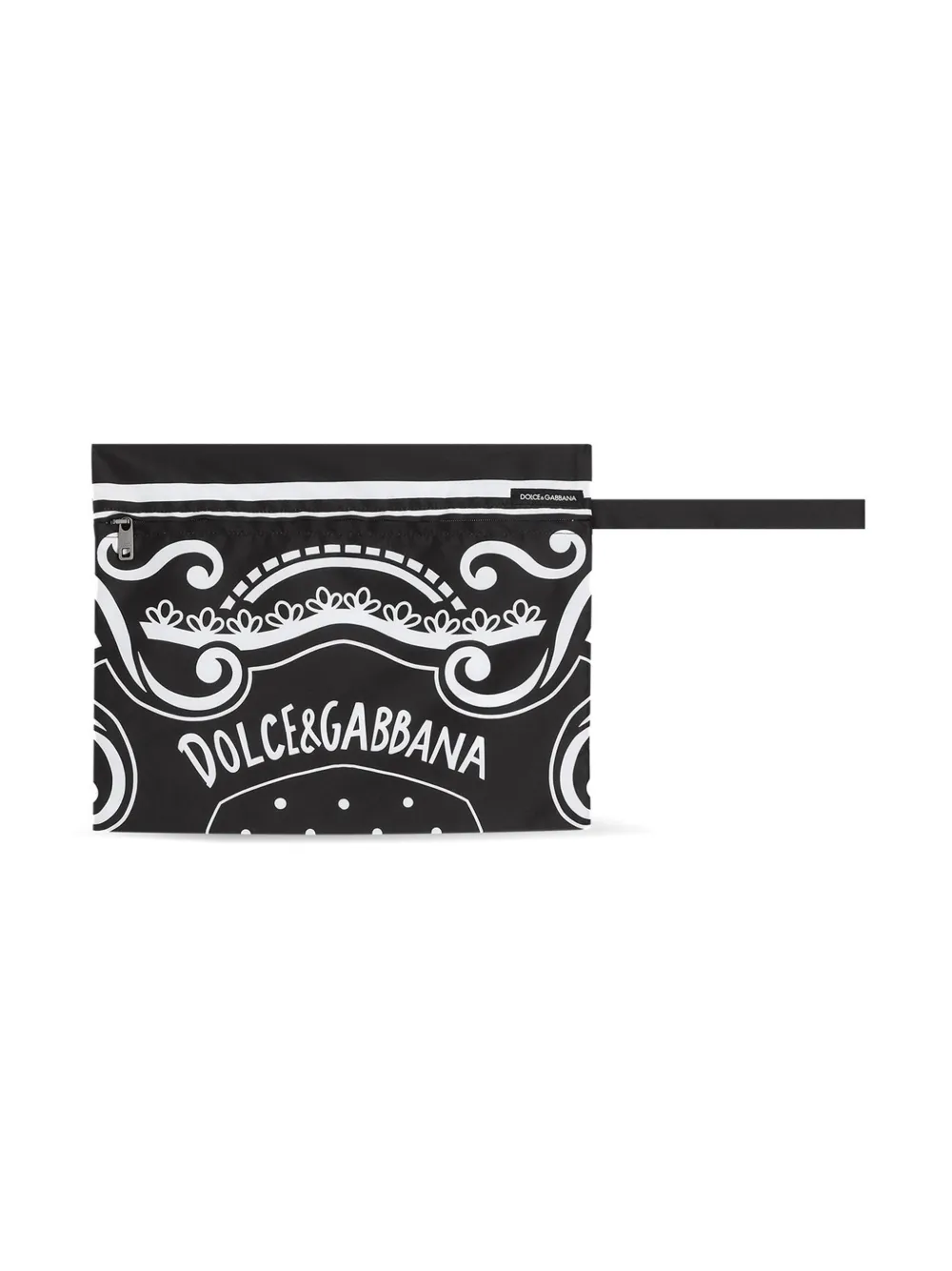 Dolce & Gabbana Zwembroek met bandana-print Zwart