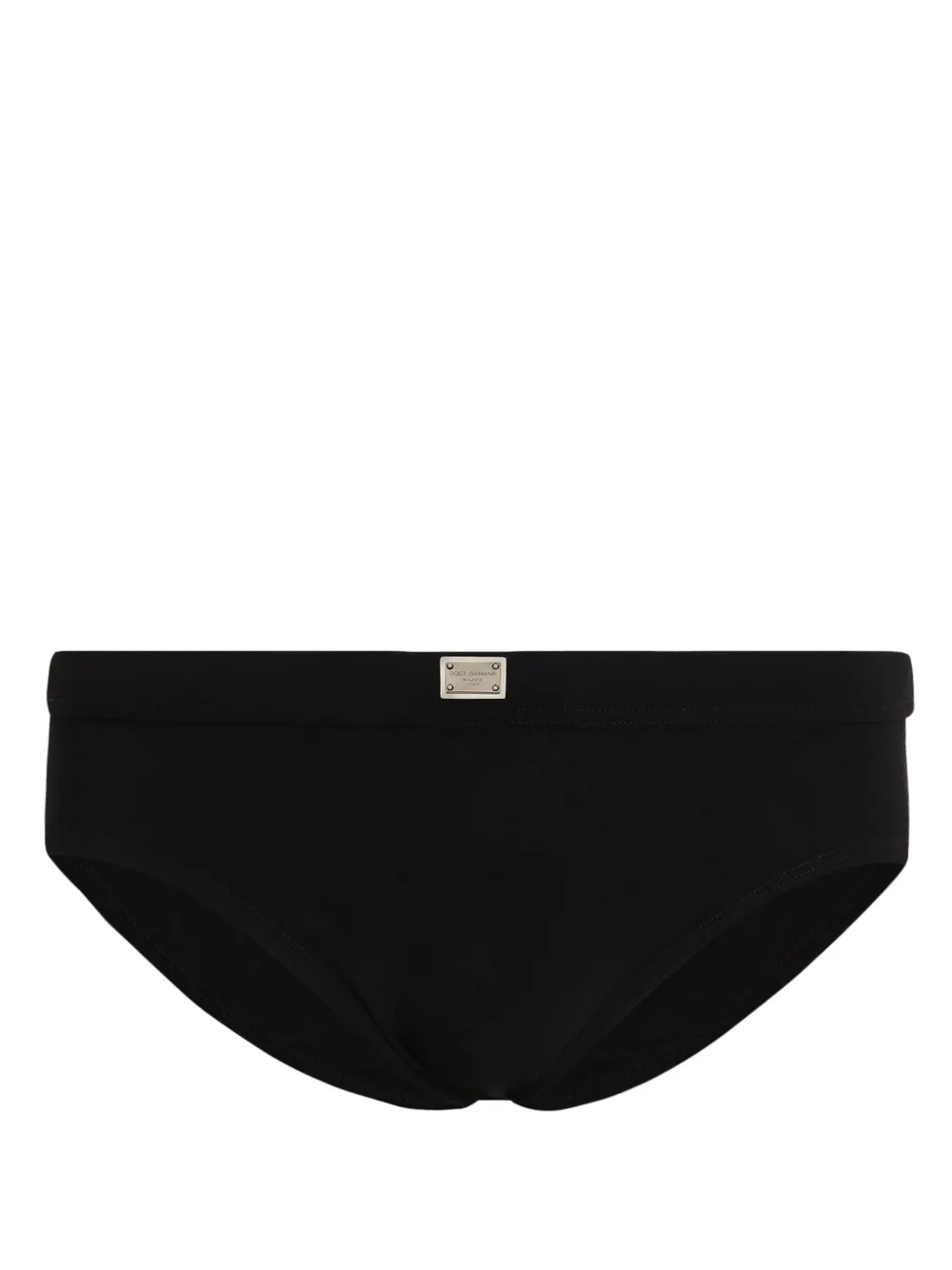 Dolce & Gabbana logo-plaque Swim Trunks | Black | FARFETCH