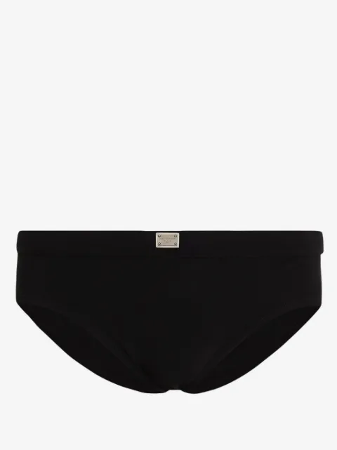 Dolce & Gabbana logo-plaque swim briefs