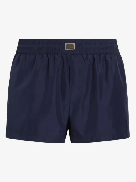 Dolce & Gabbana logo-plaque swim shorts
