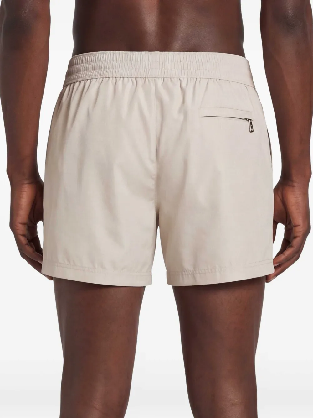 Dolce & Gabbana Zwembroek met logoplakkaat Beige