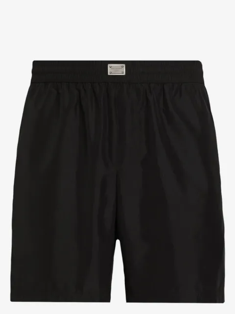 Dolce & Gabbana Badeshorts mit Logo-Schild