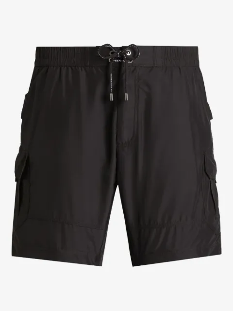Dolce & Gabbana shorts de playa con detalle de etiqueta