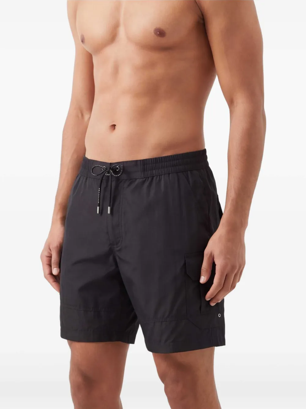 Dolce & Gabbana Zwembroek met labeldetail Zwart