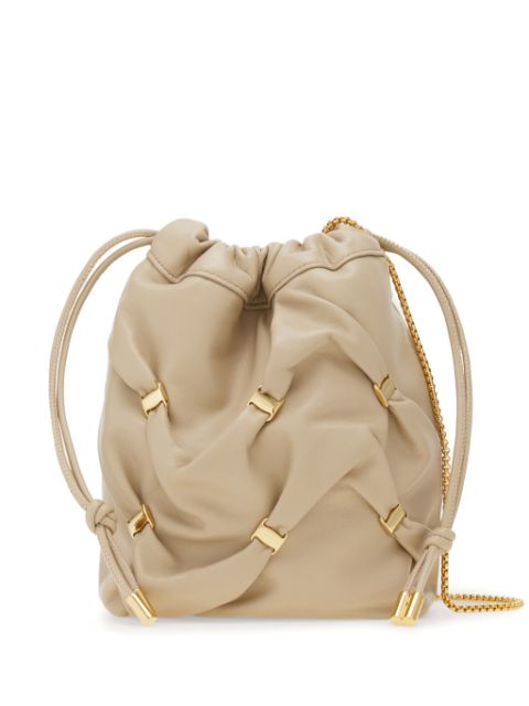 Ferragamo mini leather bucket bag