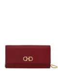 Ferragamo Gancini wallet on chain - Red