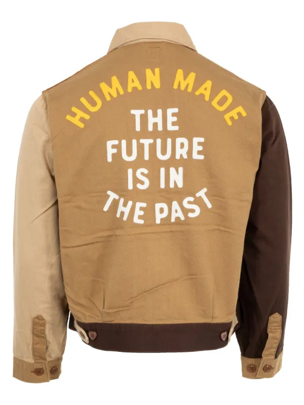 Human Made zip up Work Jacket Brown FARFETCH CA