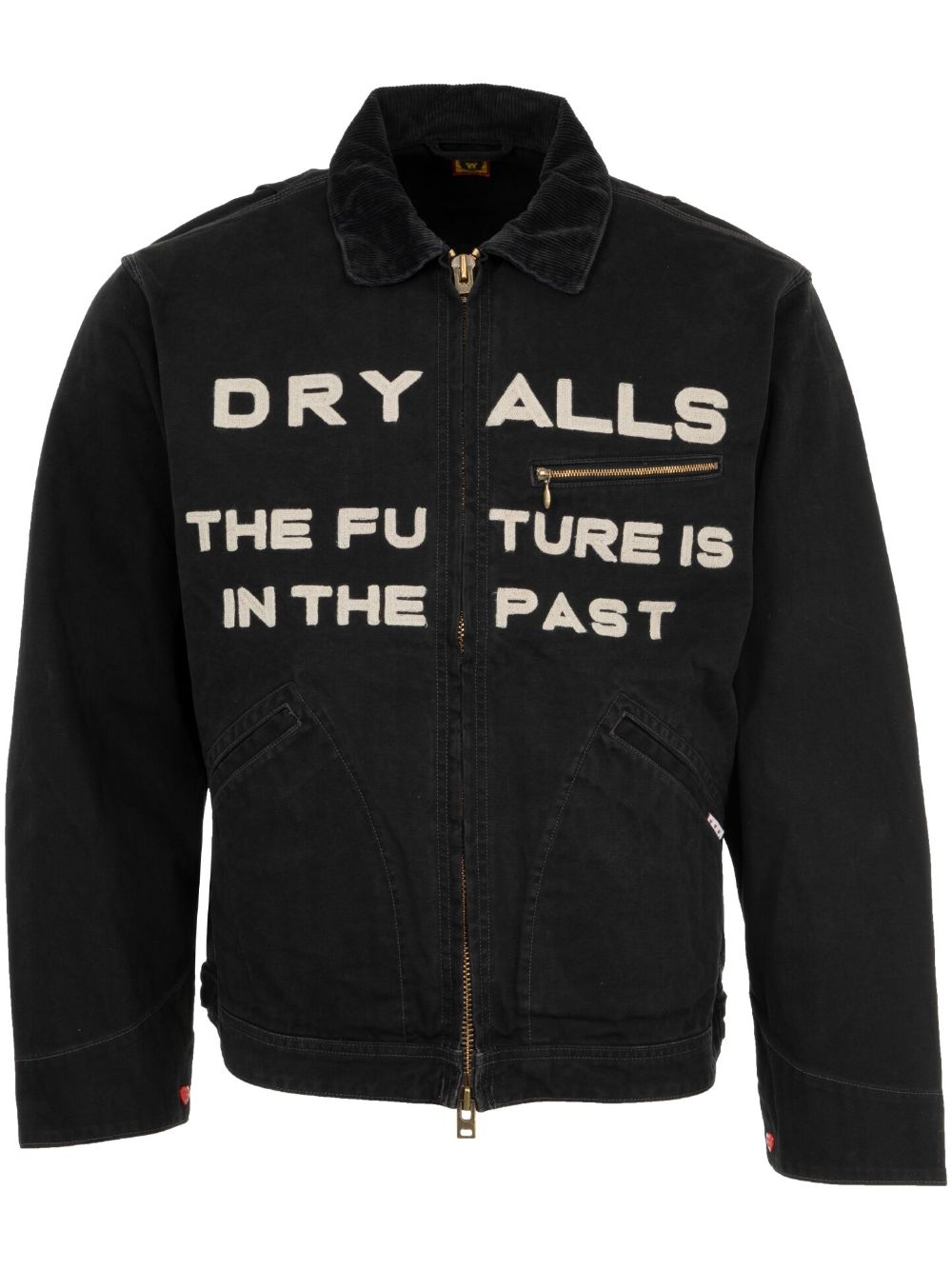 logo-embroidered jacket